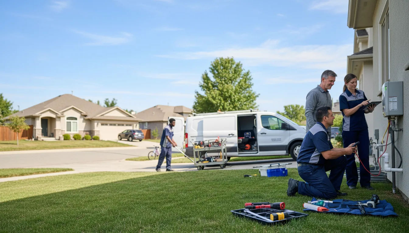 Tankless water heater service in Frederic, MI
